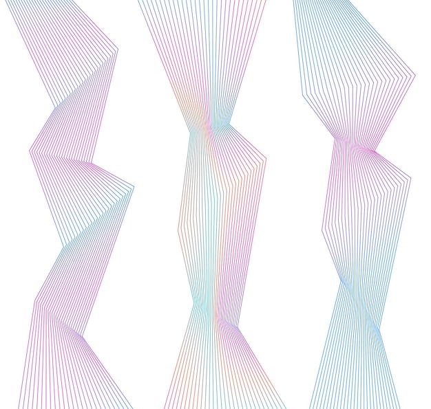 Élément de conception de nombreux effets de structure de lignes brisées04