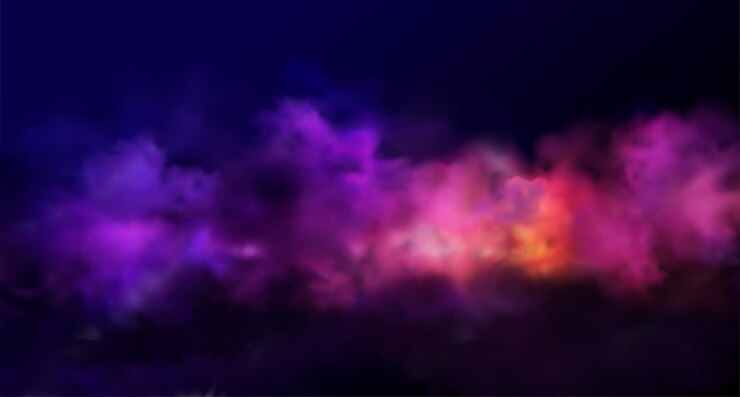 Élément de conception de nuage de poudre de couleur brillante abstraite de vacances