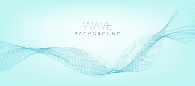 Vecteur Élément de conception d'onde abstraite de couleur bleue vectorielle fond vectoriel abstrait avec des vagues de couleurs lisses