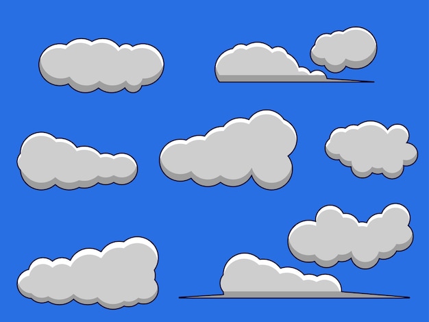 Vecteur un élément de conception de vecteur de nuage