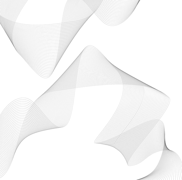 Élément de design lignes ondulées bande motion03