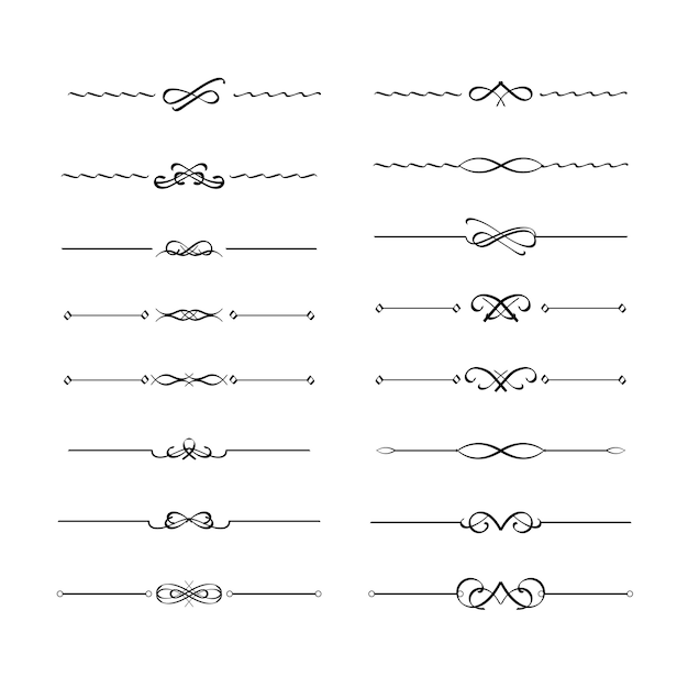 Vecteur Élément diviseur de cadre calligraphique