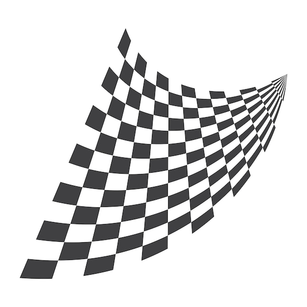 Élément du motif de drapeau de course Élément de streetwear Y2K