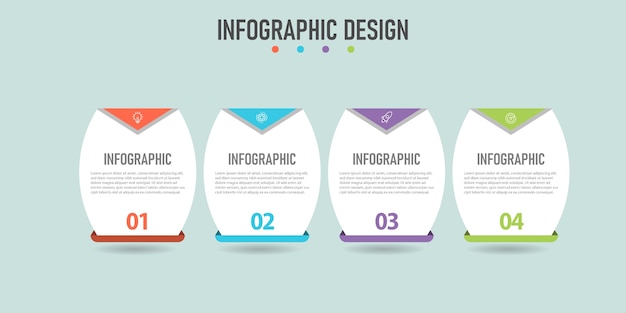 Élément D'entreprise Infographique étape