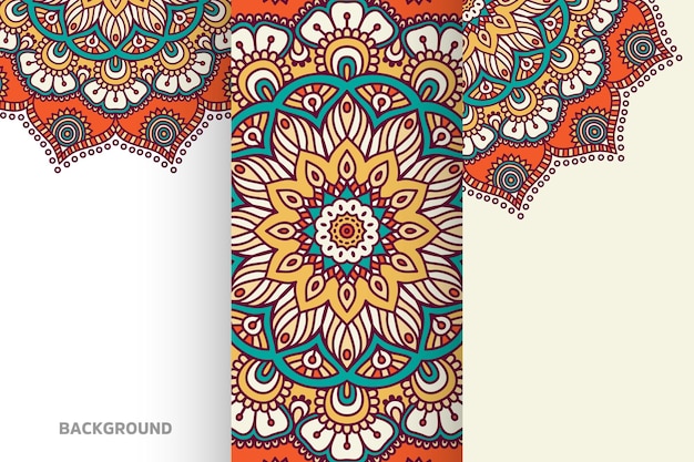 Élément ethnique de la collection de fond de mandala