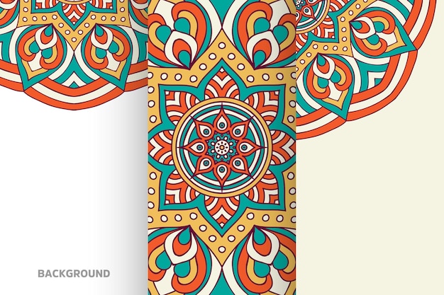 Élément ethnique de la collection de fond de mandala