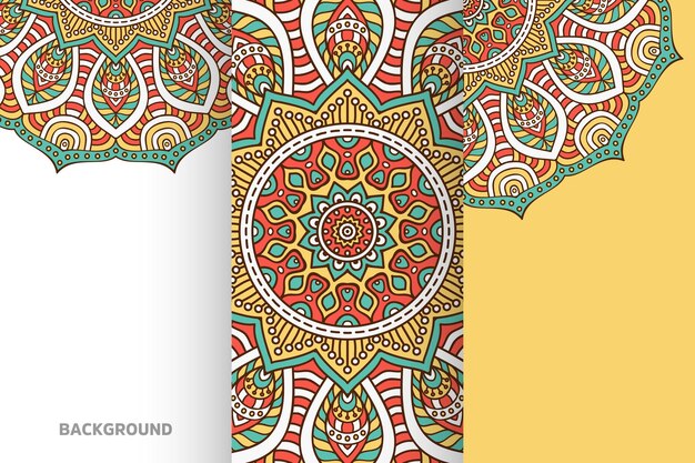 Élément ethnique de la collection de fond de mandala