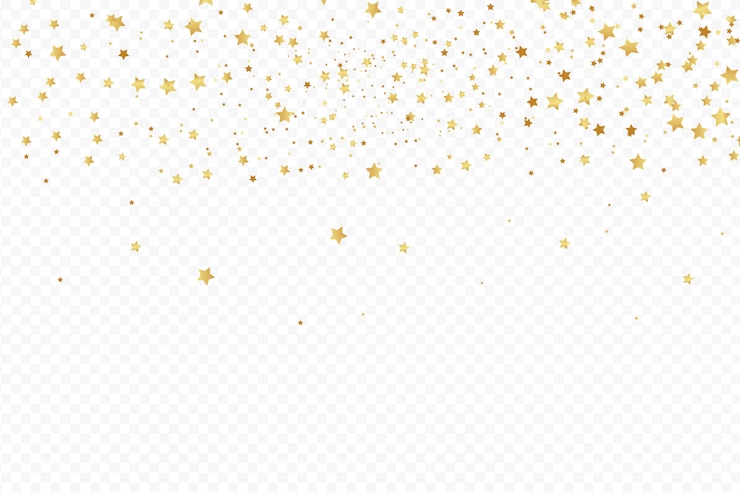 Vecteur élément de fête d'anniversaire un célébrer les confettis d'or isolé sur fond blanc.