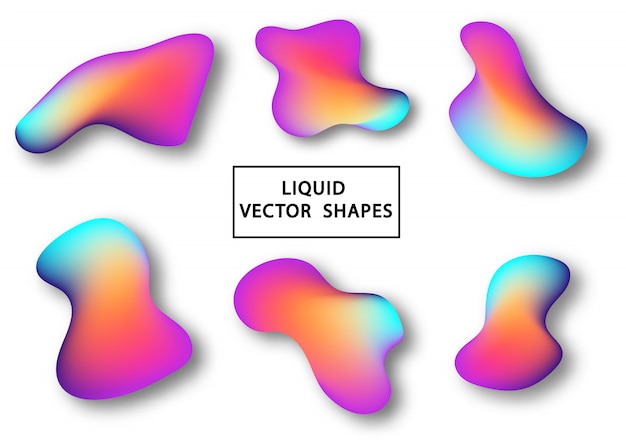 Élément De Forme De Dégradé Liquide