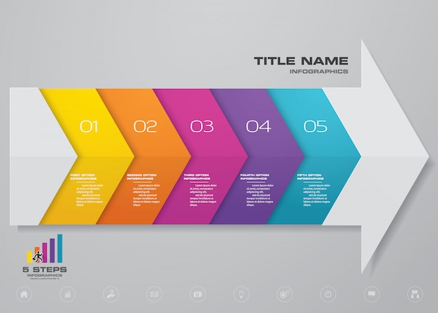 Élément De Graphique Flèche Infographie.