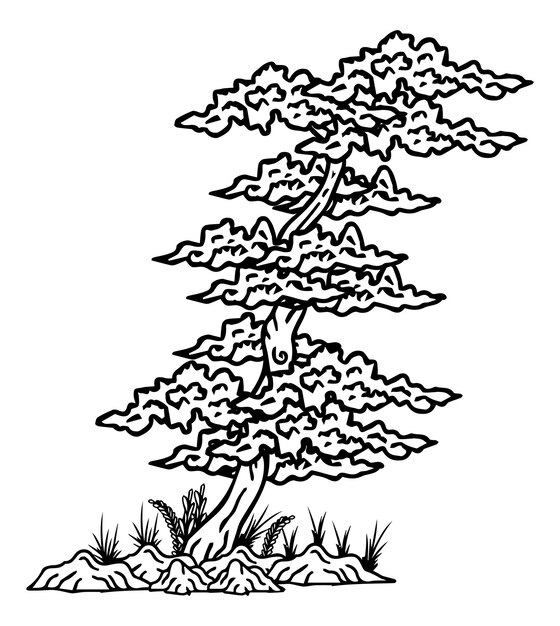 L'élément D'illustration De L'arbre Asiatique