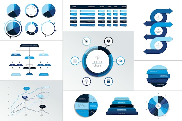 Élément D'infographie Grand Ensemble Vector