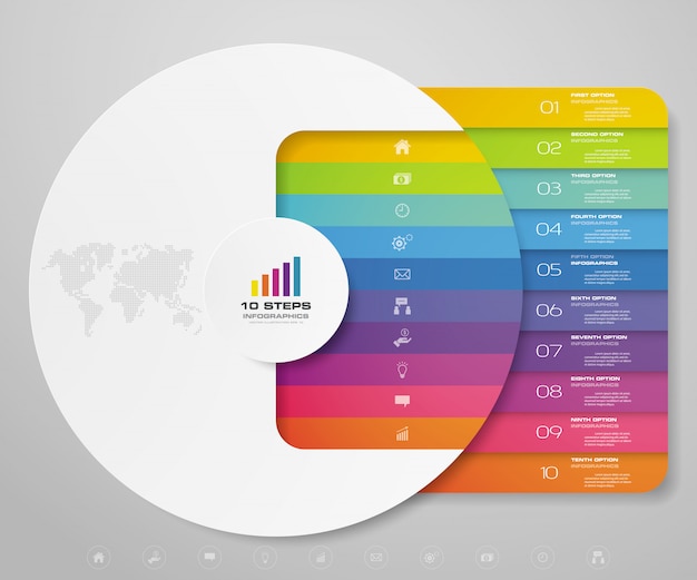 Élément D'infographie Graphique Moderne