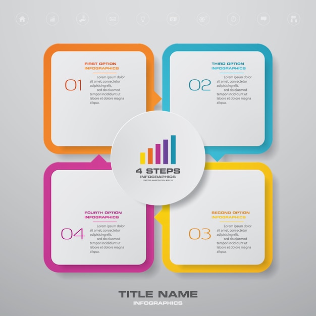 Élément D'infographie Graphique.