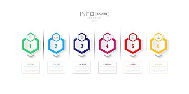 Élément D'infographie Moderne Avec Des Icônes Et Des Options Ou Des étapes