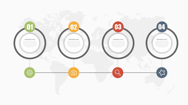 Élément Infographique De Chronologie Abstraite Pour Les Entreprises