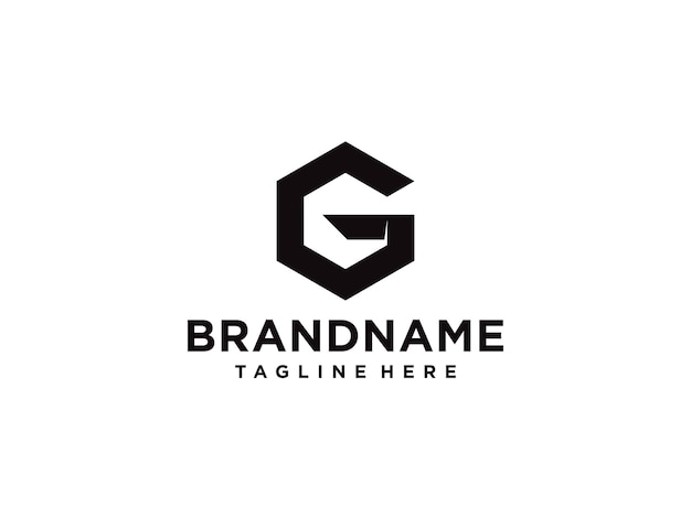 Élément de modèle de conception de logo de forme moderne lettre G