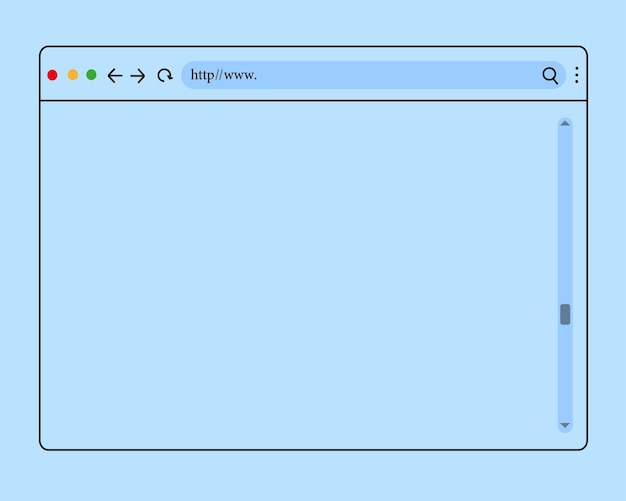 Vecteur Élément de navigateur avec modèle de barre d'interface de moteur de recherche écran du système de moteur de recherche