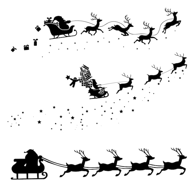 Élément de Noël mignon Décor de vacances Carte postale de fête de Noël