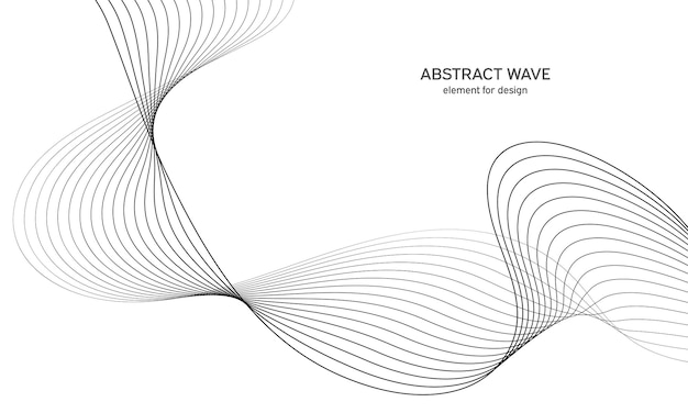 Élément D'onde De Fond Abstrait Pour La Conception.