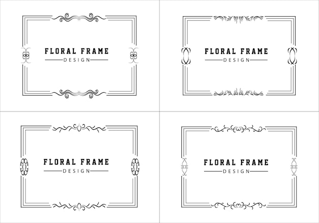 Élément Ornemental Décoratif Vintage Pour Carte D'invitation Design