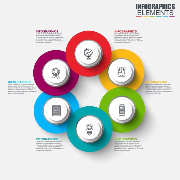 Élément Rond Infographique