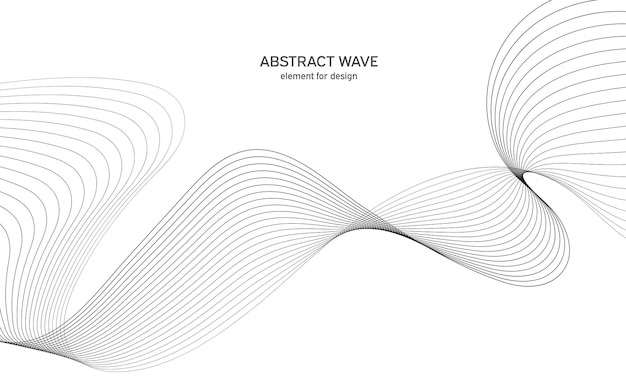 Élément De Vague Abstraite Pour La Conception. Arrière-plan De L'égaliseur De Piste Numérique.