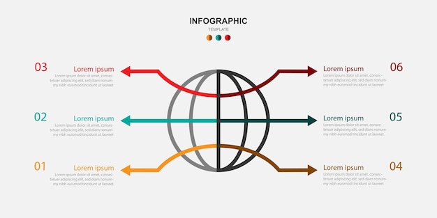 Élément De Vecteur De Modèle D'infographie De Conception Moderne.