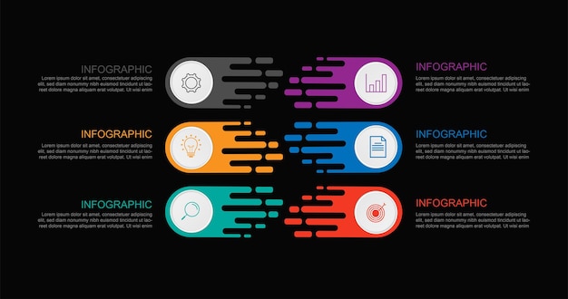 Élément de vecteur de modèle d'infographie.