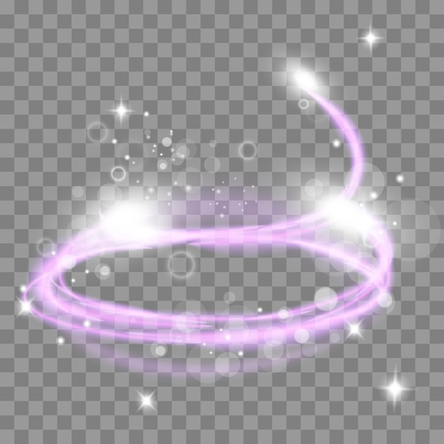 Élément vectoriel à effet de lumière transparent vectoriel