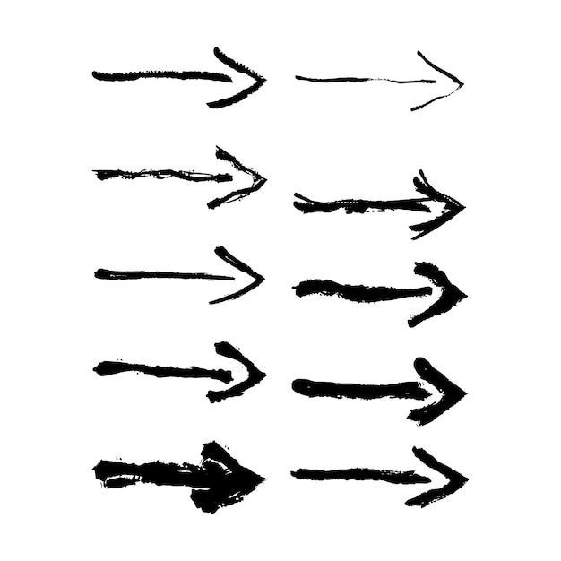 L'élément Vectoriel De L'icône De La Flèche De La Texture De La Direction Du Symbole D'illustration Pour La Conception Graphique