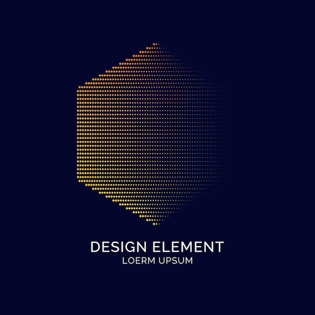Éléments abstraits avec des lignes et des particules dynamiques. Illustration vectorielle dans un style plat et minimaliste