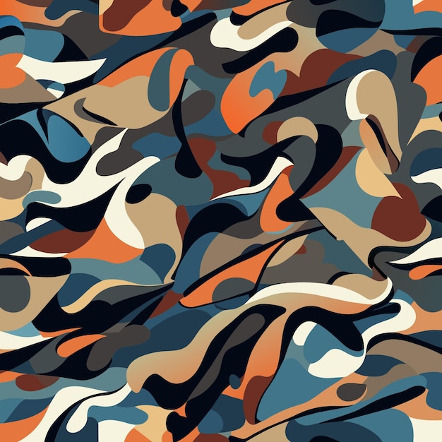 Vecteur Éléments de camouflage tendance en vecteur pour l'art textile