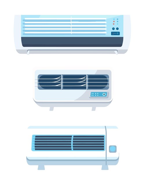 éléments de climatisation de vecteur