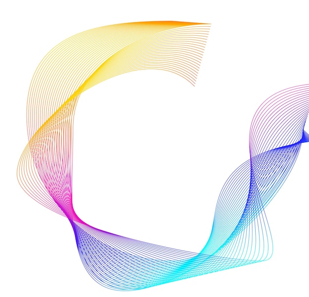 Éléments de conception Anneau cercle élégant bordure de cadre Élément de logo circulaire abstrait sur fond blanc isolé Art créatif Illustration vectorielle EPS 10 numérique pour la promotion d'un nouveau produit