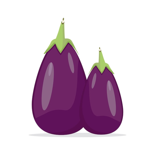 Éléments De Conception D'aubergines Pour Les Publicités Et Les Couvertures De Menus