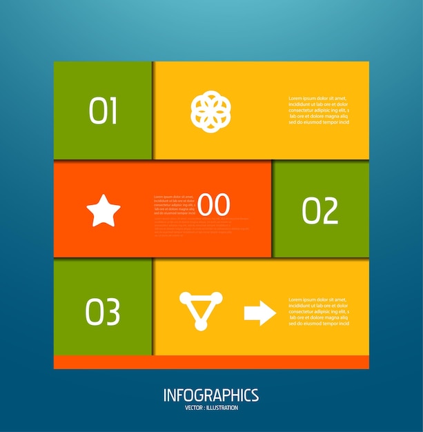 Éléments de conception de bannière infographique