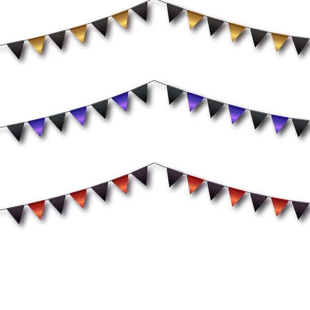 Éléments de conception de célébration dorée de vecteur