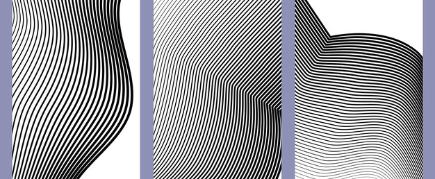 Éléments de conception Courbe de nombreuses stries Élément de logo circulaire abstrait sur fond blanc isolé Art de bande créatif Illustration vectorielle EPS 10 numérique pour la promotion d'un nouveau produit