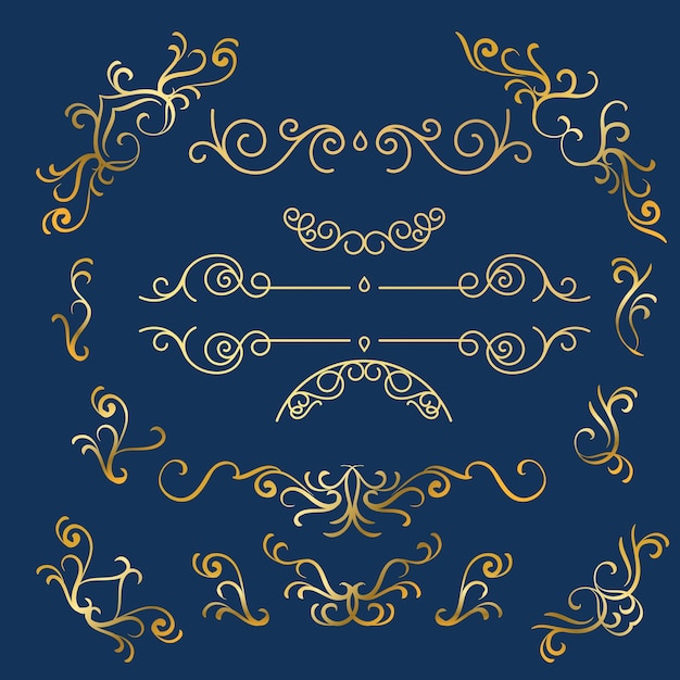 Éléments de conception florale pour les mariages et les cartes de gratitude Collection romantique