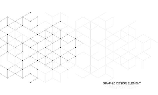 Vecteur les éléments de conception graphique avec des blocs de forme isométrique illustration vectorielle d'un fond géométrique abstrait