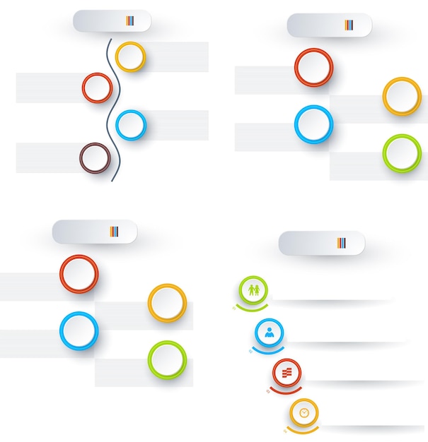 Vecteur Éléments de conception infographie style arrière-plan modèle de présentation d'entreprise illustration vectorielle eps 10 pour graphique processus service société investissement banque thème bannières web rapport mise en page ferme