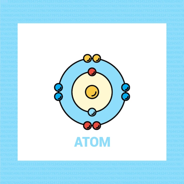 Vecteur Éléments de conception de logo atome