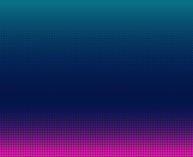 Éléments de conception Motif de points de demi-teinte modifiable sur fond sombre Illustration vectorielle eps 10 fond d'écran avec des points aléatoires violets bleus Texture de cryptographie de données numériques pour la technologie