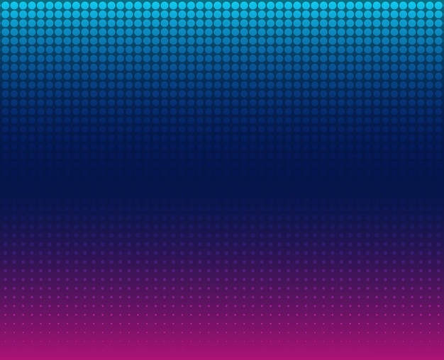 Éléments de conception Motif de points de demi-teinte modifiable sur fond sombre Illustration vectorielle eps 10 fond d'écran avec des points aléatoires violets bleus Texture de cryptographie de données numériques pour la technologie