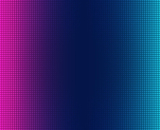 Éléments de conception Motif de points de demi-teinte modifiable sur fond sombre Illustration vectorielle eps 10 fond d'écran avec des points aléatoires violets bleus Texture de cryptographie de données numériques pour la technologie