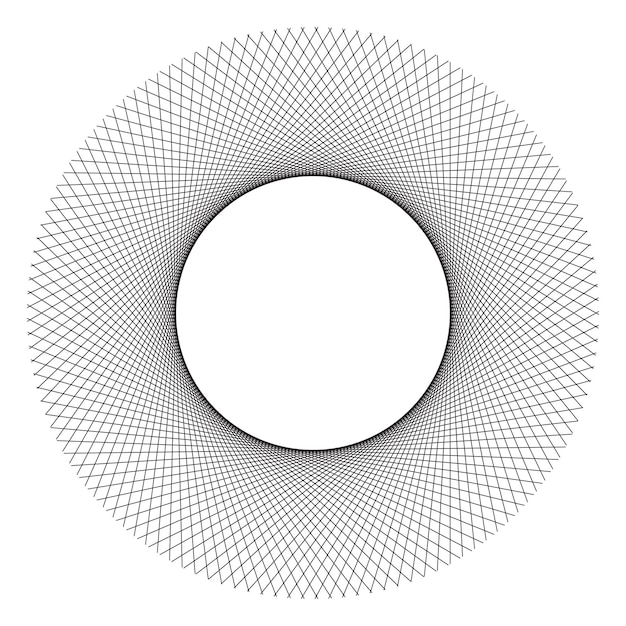 Vecteur Éléments de conception vague de nombreuses lignes noires anneau de cercle rayures ondulées abstraites sur fond blanc isolé illustration vectorielle eps 10 vagues colorées avec des lignes créées à l'aide de l'outil de fusion