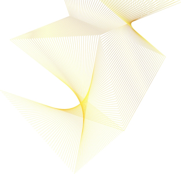 Éléments de conception Vague de nombreuses lignes scintillantes Bandes ondulées de lueur verticale abstraite sur fond blanc isolé Dessin au trait créatif Illustration vectorielle EPS 10 style art déco pour invitation de mariage