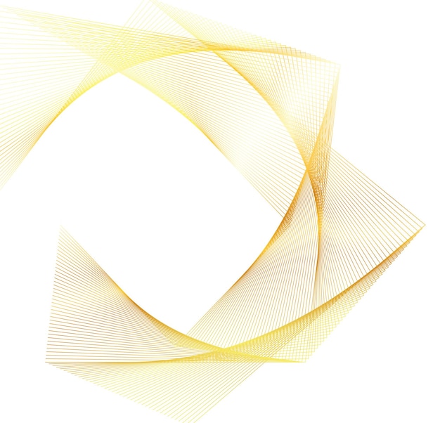 Éléments de conception Vague de nombreuses lignes scintillantes Bandes ondulées de lueur verticale abstraite sur fond blanc isolé Dessin au trait créatif Illustration vectorielle EPS 10 style art déco pour invitation de mariage