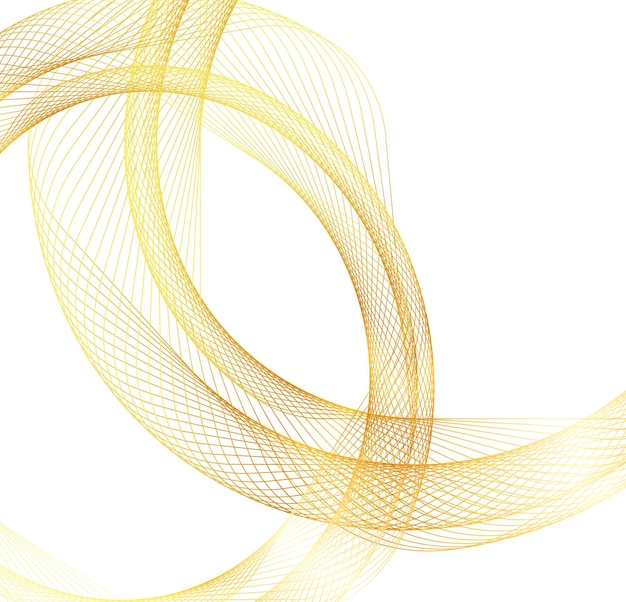 Éléments de conception Vague de nombreuses lignes scintillantes Bandes ondulées de lueur verticale abstraite sur fond blanc isolé Dessin au trait créatif Illustration vectorielle EPS 10 style art déco pour invitation de mariage